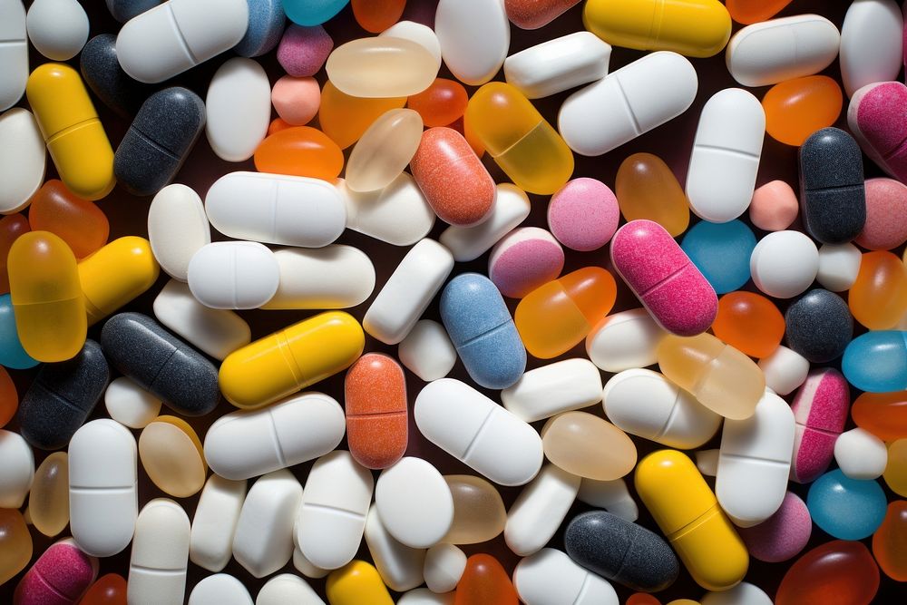 Pills texture pill capsule backgrounds. AI generated Image by rawpixel.