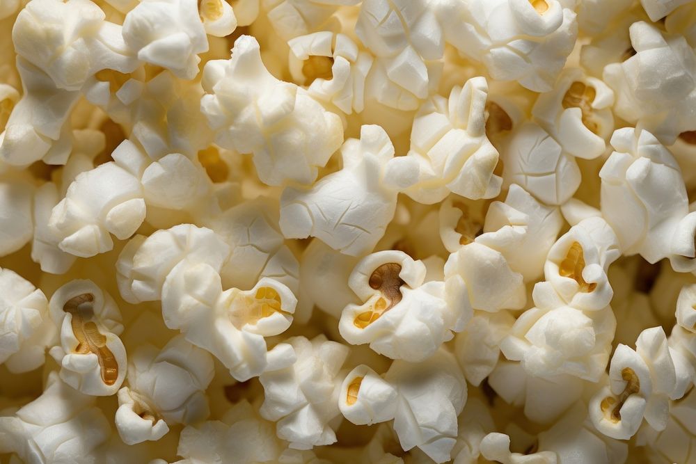 Popcorn texture popcorn snack food. AI generated Image by rawpixel.