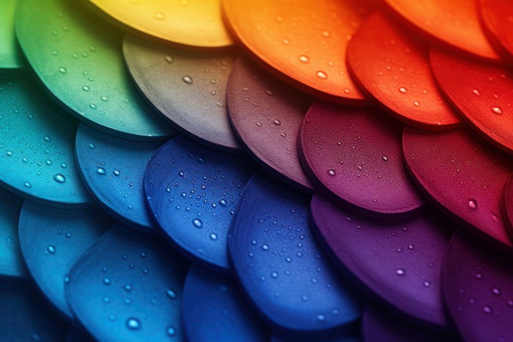Rainbow texture macro photography backgrounds accessories. AI generated Image by rawpixel.