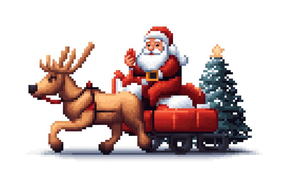 Santa claus christmas mammal snow. AI generated Image by rawpixel.