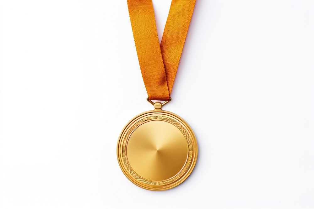 Medal gold hanging jewelry. AI generated Image by rawpixel.