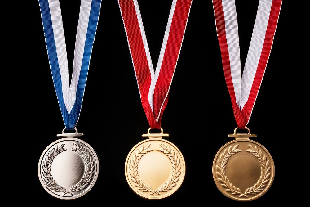 Medal gold jewelry trophy. AI generated Image by rawpixel.