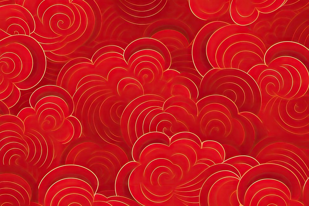Chinese new year red backgrounds pattern. AI generated Image by rawpixel.