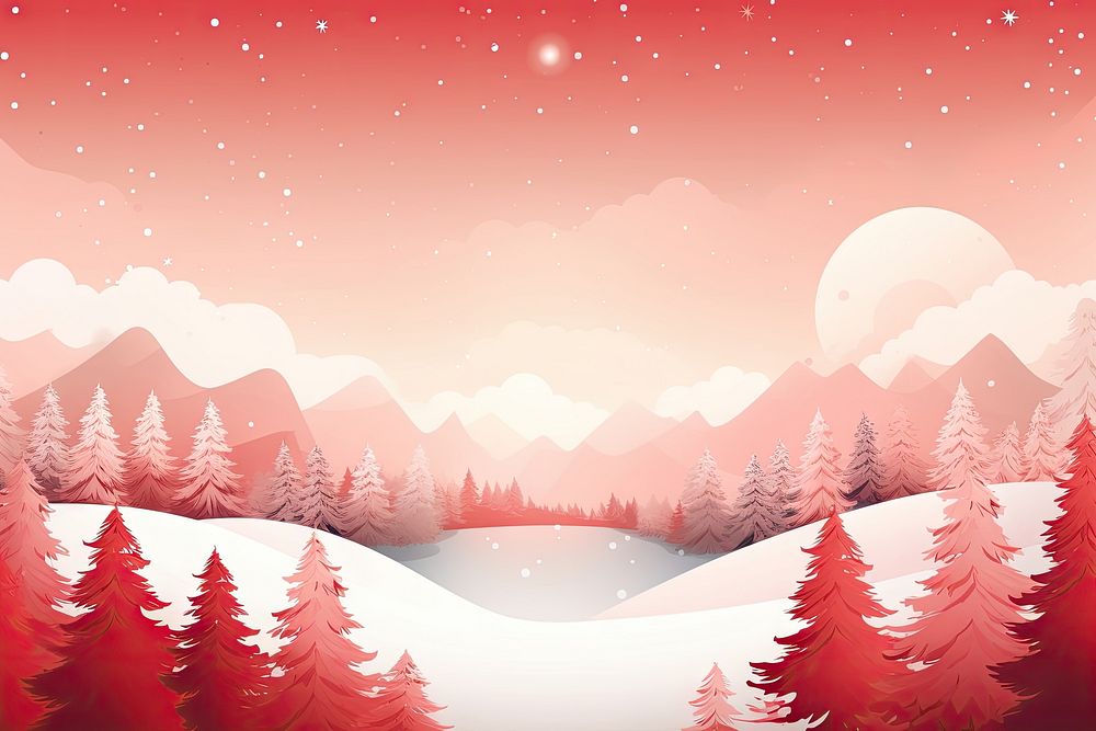 Christmas background tree snow. AI generated Image by rawpixel.