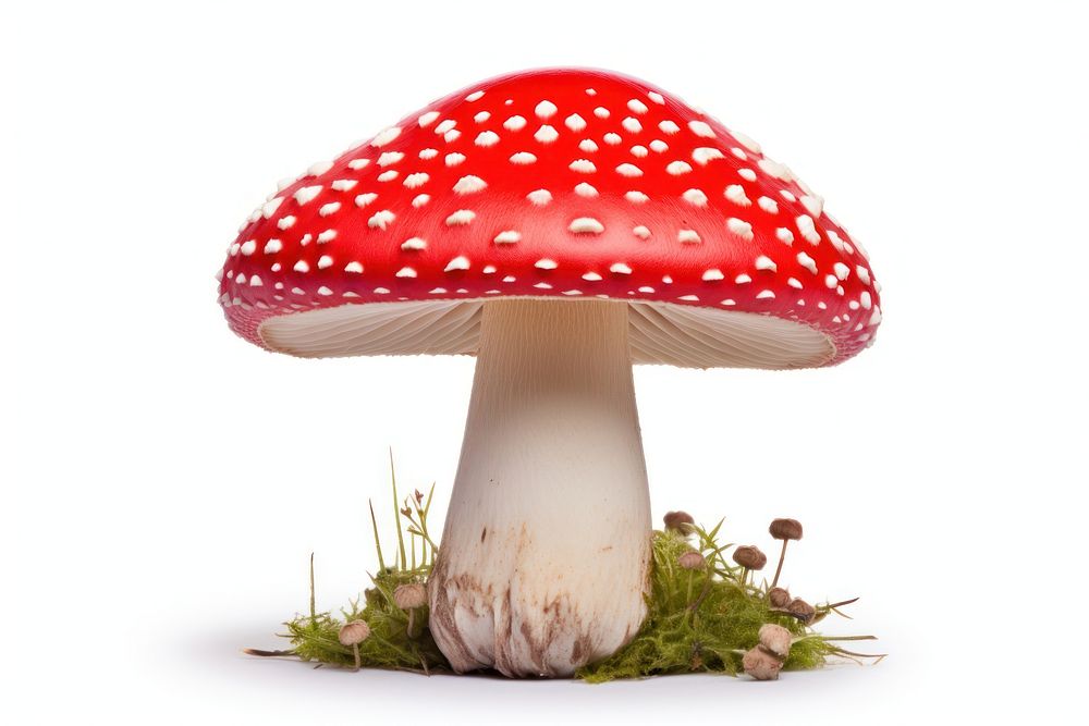 Mushroom amanita agaric fungus. AI generated Image by rawpixel.