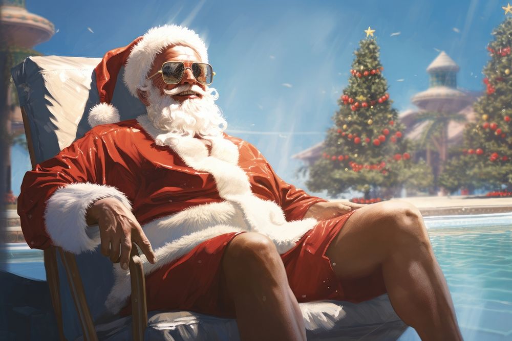 Santa christmas adult architecture. AI generated Image by rawpixel.