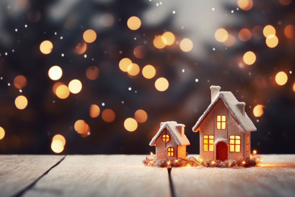 Christmas outdoors decoration night. AI generated Image by rawpixel.