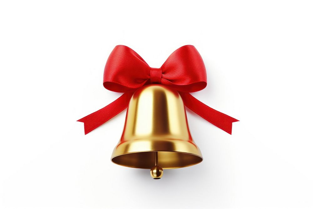 Christmas bells christmas shiny white background. AI generated Image by rawpixel.