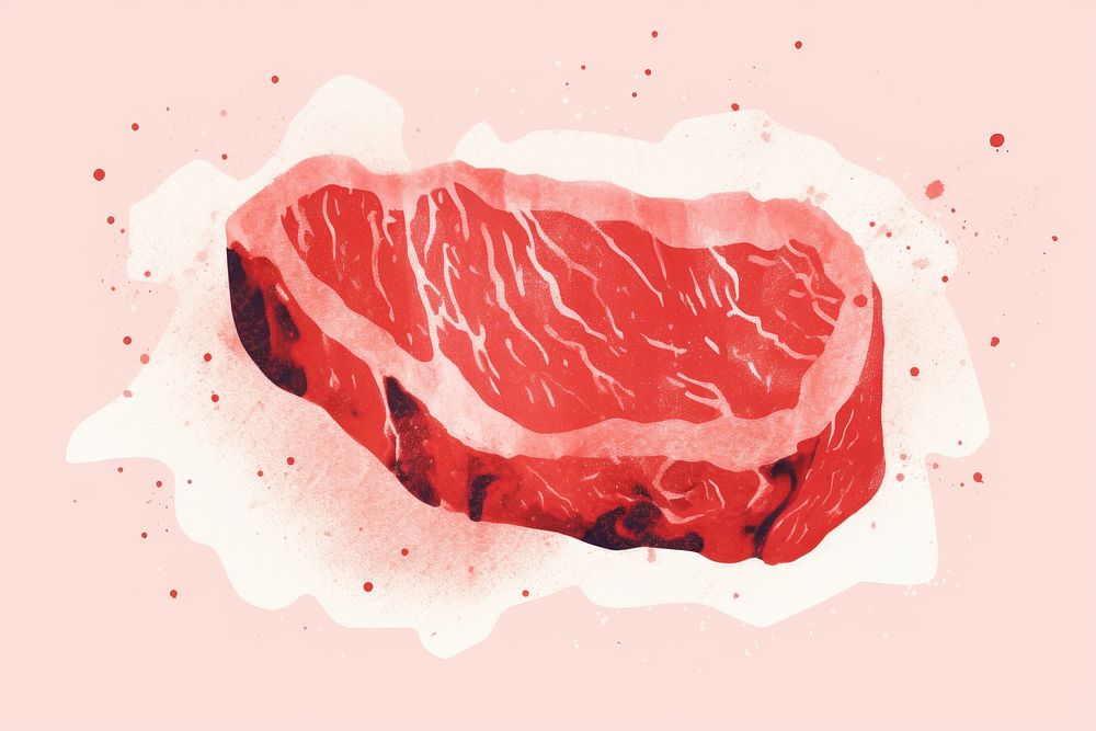 Roasted steak meat beef food. AI generated Image by rawpixel.