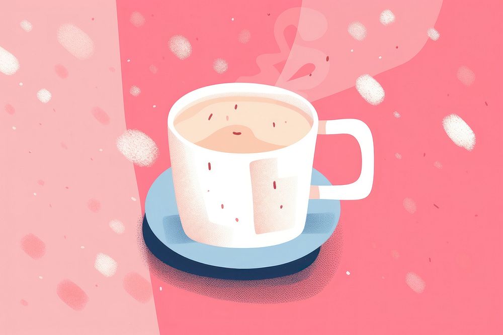 Hot chocolate marshmallow coffee drink cup. AI generated Image by rawpixel.