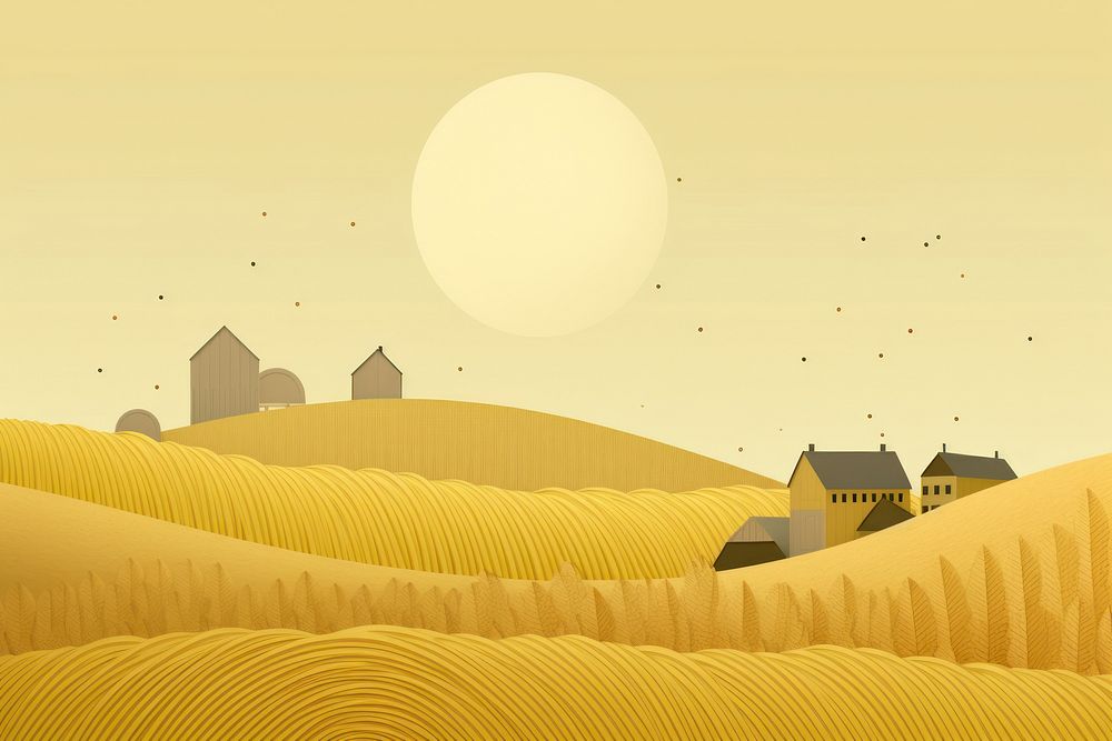 Farm landscapes architecture building outdoors. AI generated Image by rawpixel.