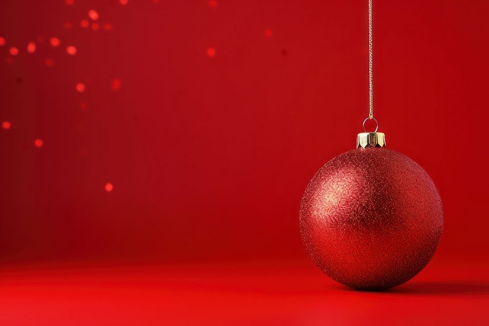 Merry christmas red red background illuminated. AI generated Image by rawpixel.