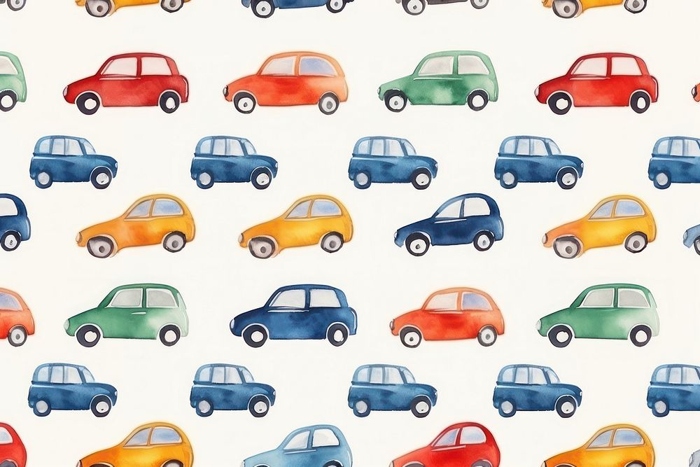 Mini car backgrounds vehicle pattern. AI generated Image by rawpixel.