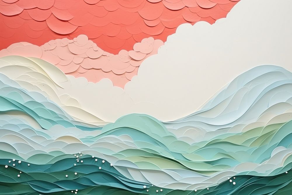 Sea art backgrounds abstract. AI generated Image by rawpixel.