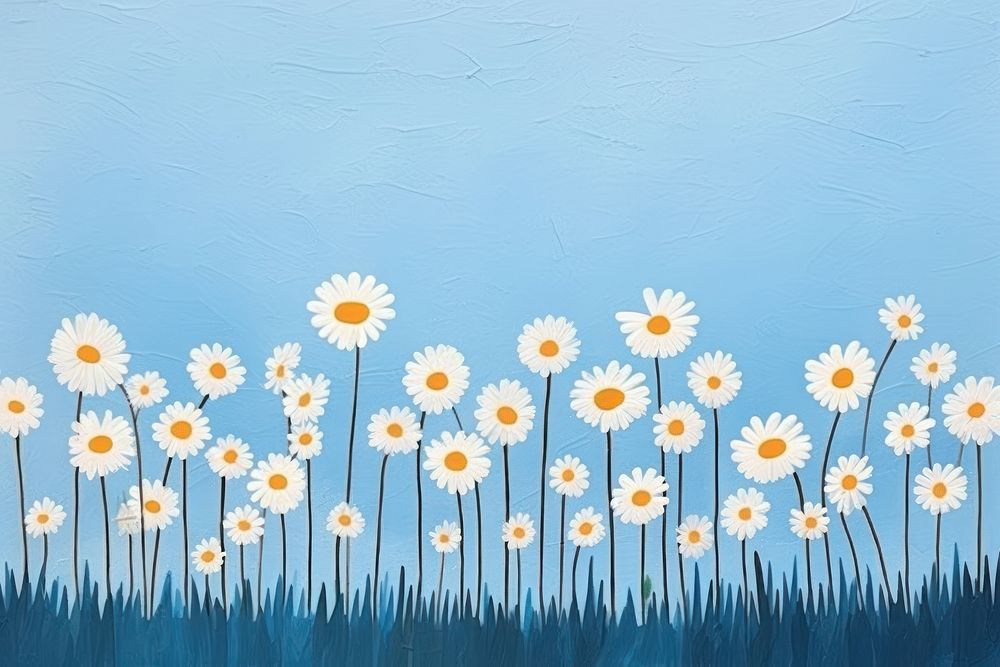 Flower daisy field outdoors nature plant. AI generated Image by rawpixel.
