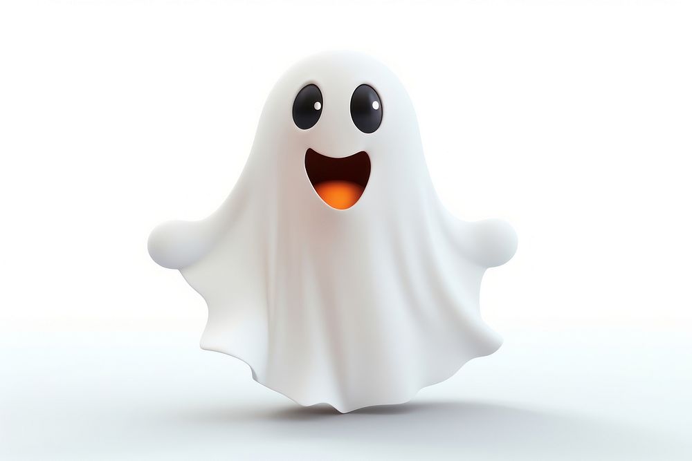 Halloween ghost white anthropomorphic representation. | Free Photo ...