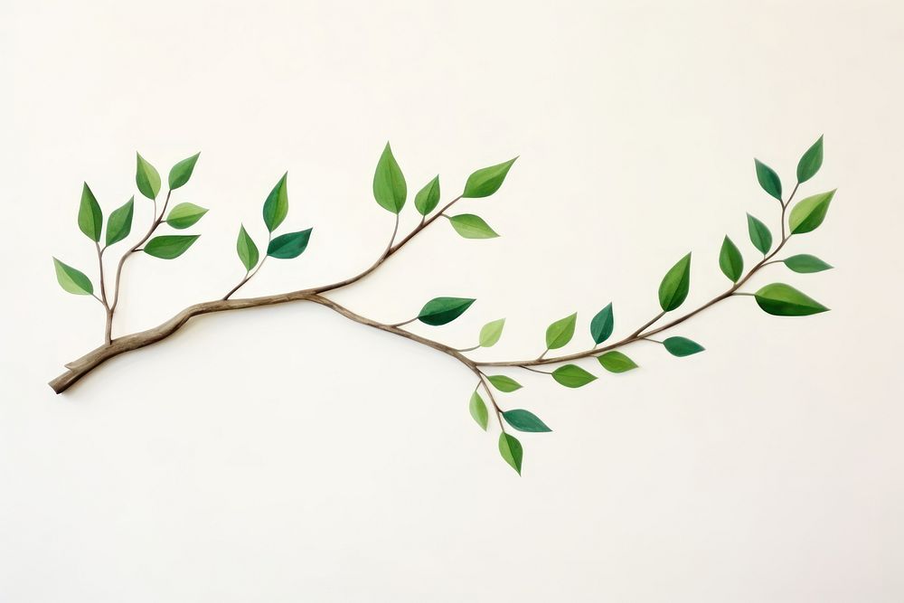 Branch plant green leaf. AI generated Image by rawpixel.