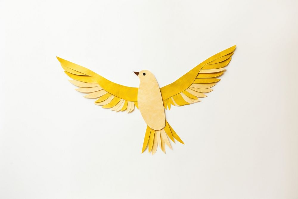 Bird flying animal canary yellow. AI generated Image by rawpixel.