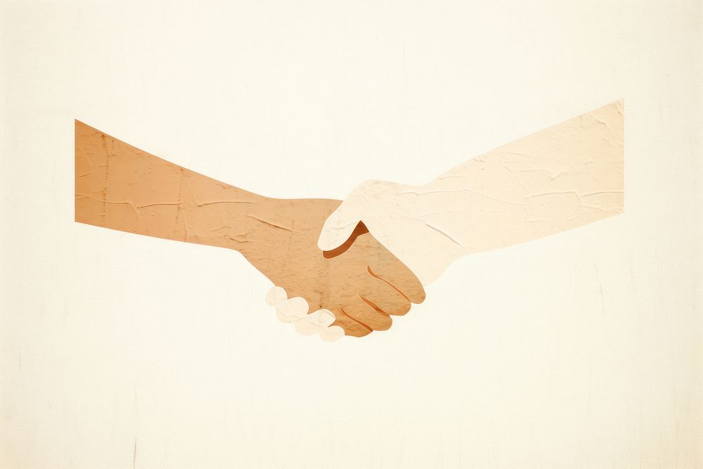 Shaking hands handshake togetherness agreement. AI generated Image by rawpixel.