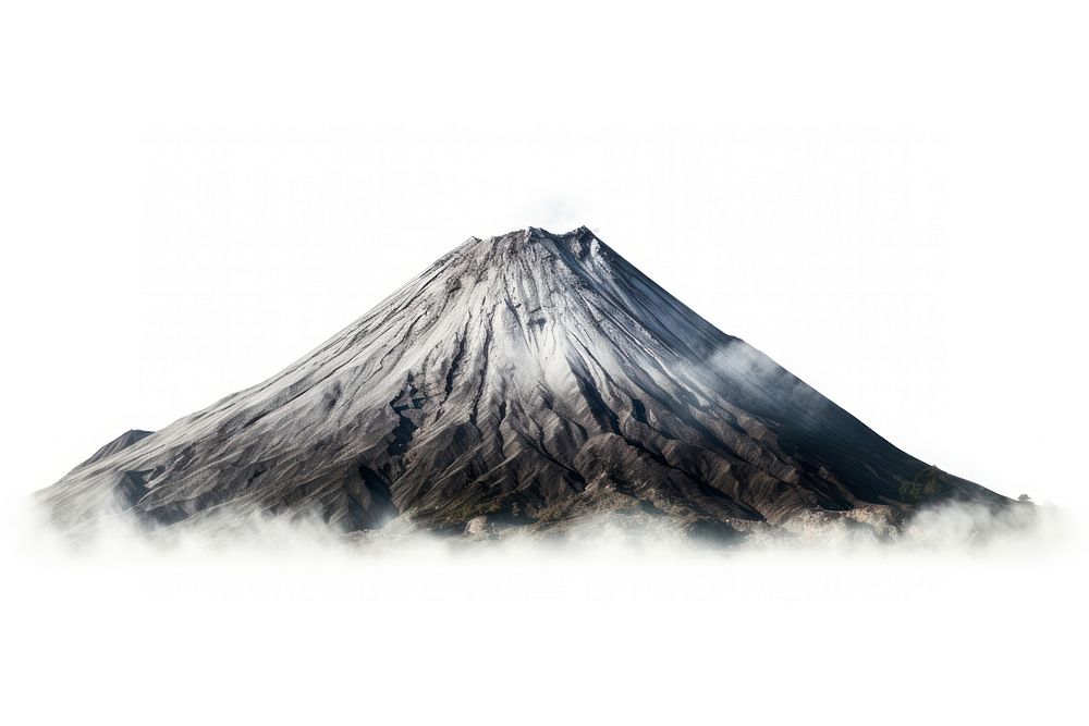 Volcanic mountain outdoors volcano nature. AI generated Image by rawpixel.
