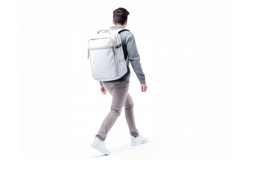 Backpack standing walking travel. AI generated Image by rawpixel.