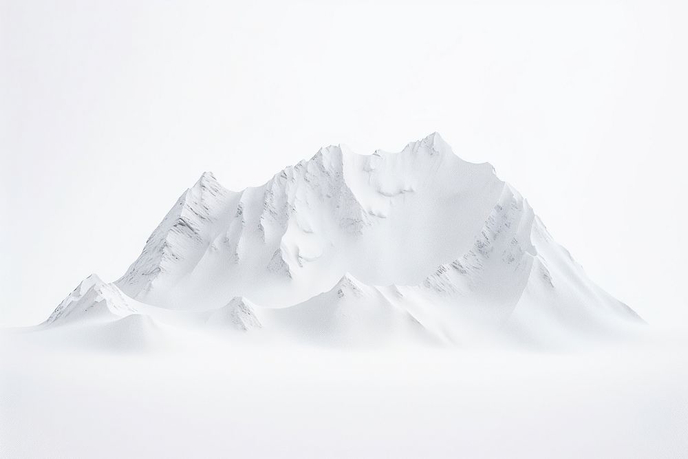 Arctic mountain white nature snow. AI generated Image by rawpixel.