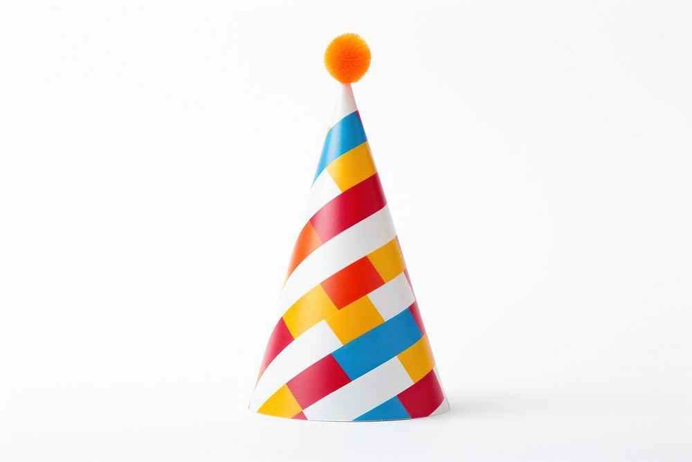 Birthday hat shape cone white background. AI generated Image by rawpixel.