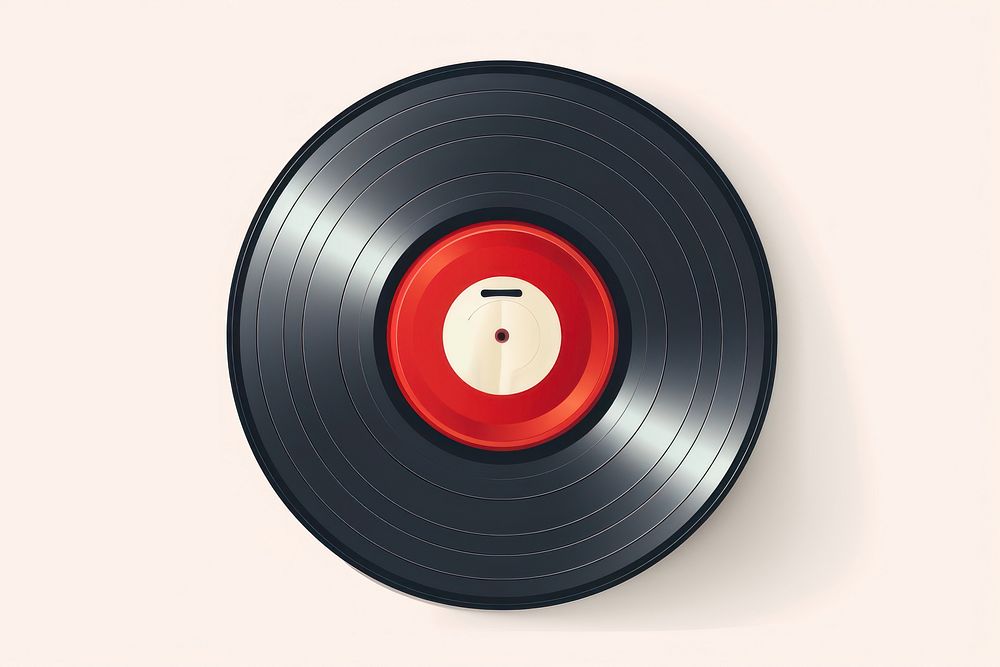 A music vinyl record white background electronics technology. AI generated Image by rawpixel.