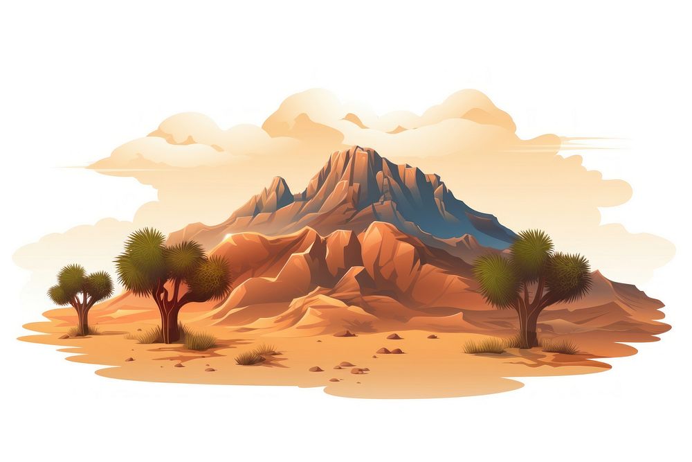 A hot desert landscape outdoors nature. AI generated Image by rawpixel.