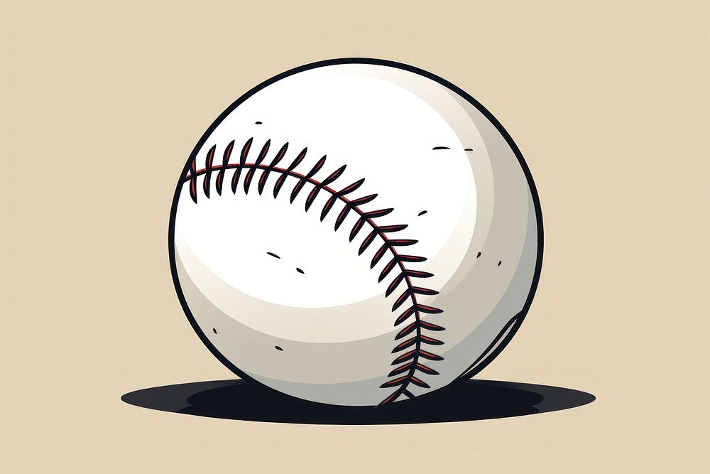 Baseball sports softball cartoon. AI generated Image by rawpixel.