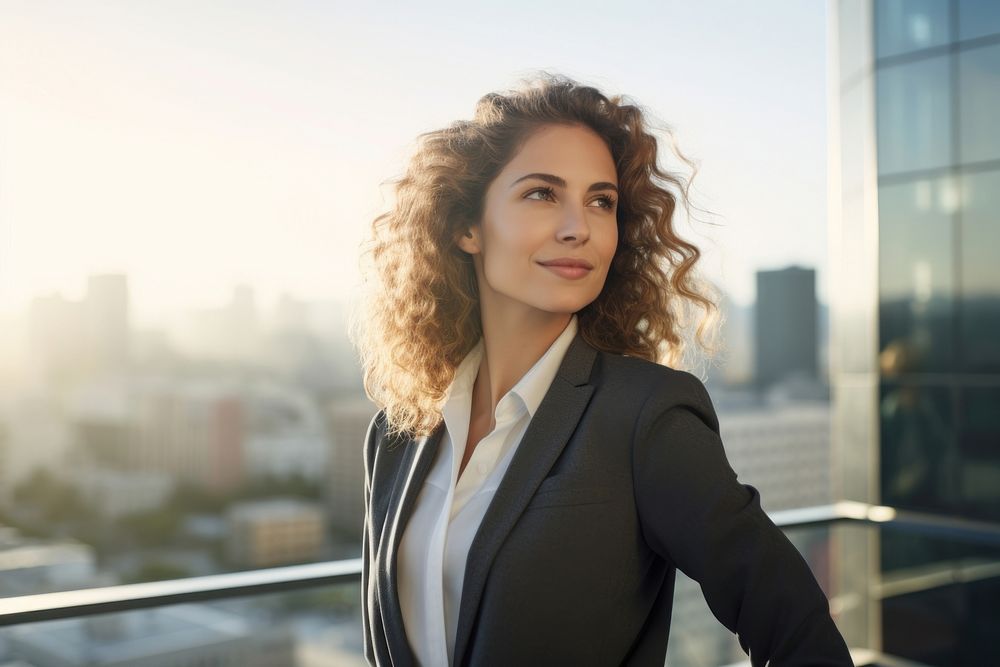 Businesswoman portrait looking adult. AI generated Image by rawpixel.