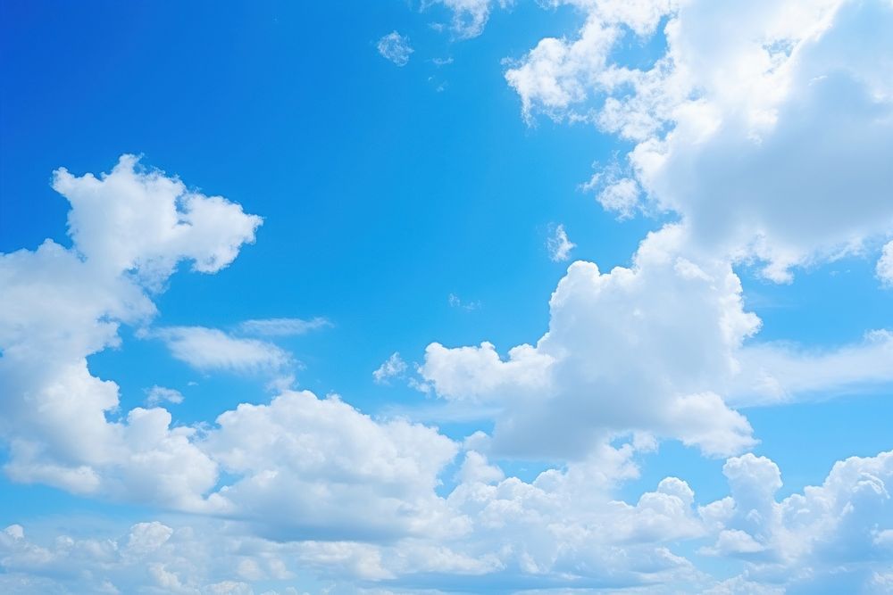 Blue sky backgrounds outdoors horizon. AI generated Image by rawpixel.
