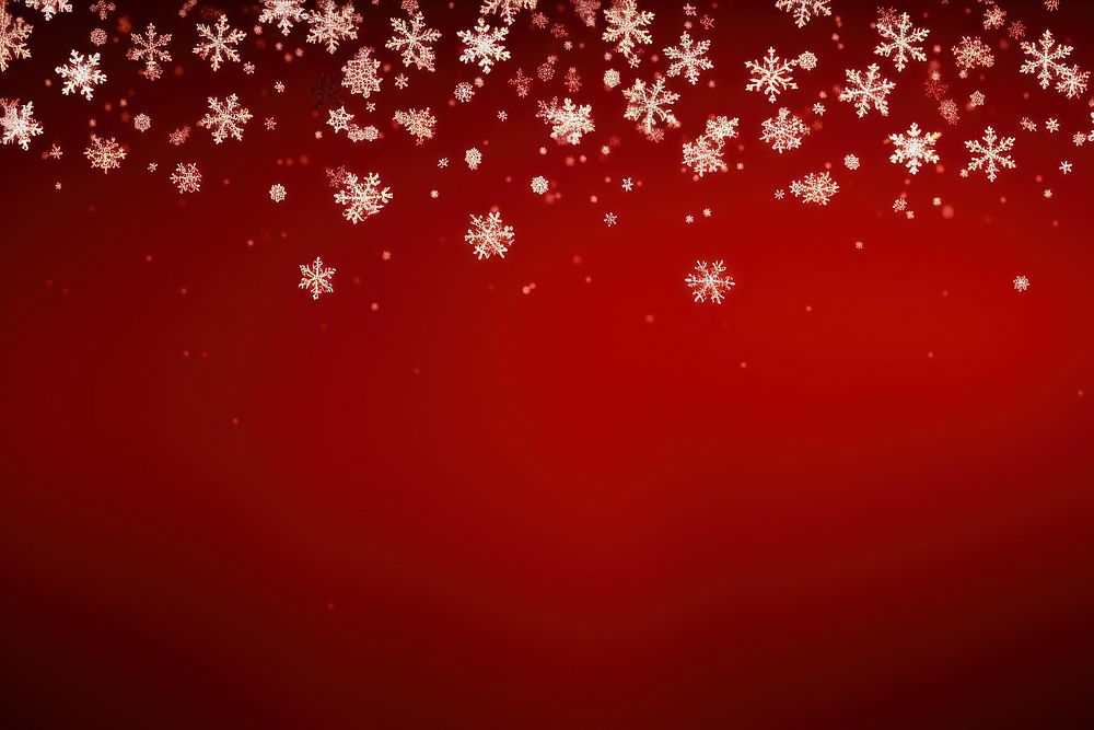 Christmas snowflake backgrounds red. AI generated Image by rawpixel.