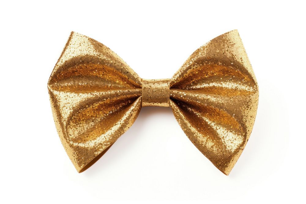 Christmas bow gold white background celebration. AI generated Image by rawpixel.