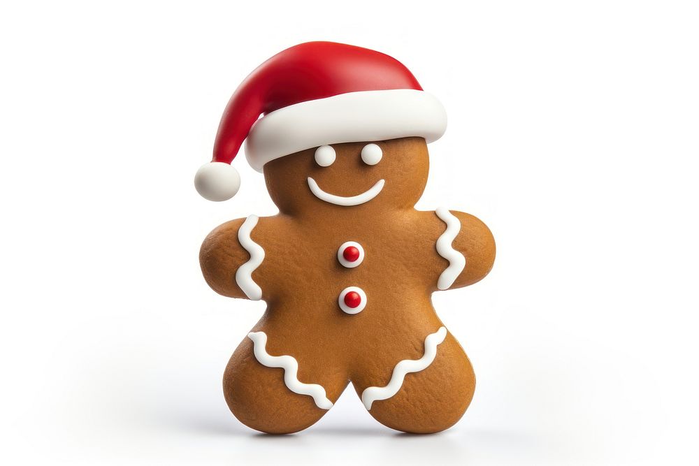 Christmas gingerbread man snowman cookie food. AI generated Image by rawpixel.