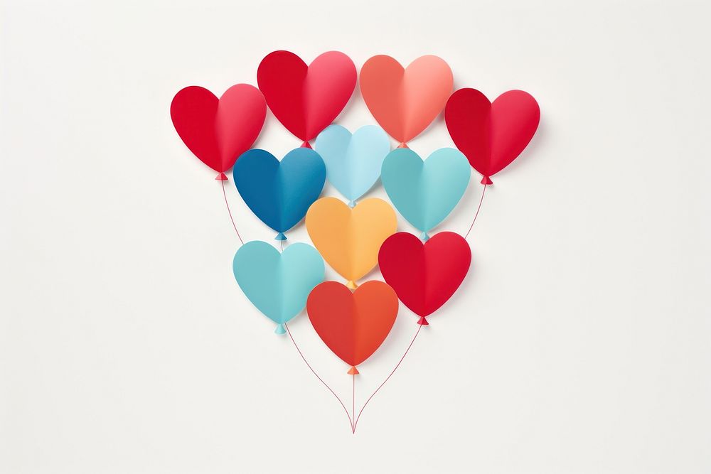 Heart shaped balloon celebration anniversary creativity. AI generated Image by rawpixel.