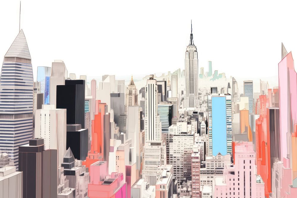 New York cityscape. AI generated Image by rawpixel.