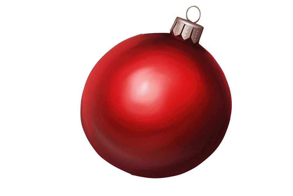 Christmas ornament sphere white background celebration. AI generated Image by rawpixel.