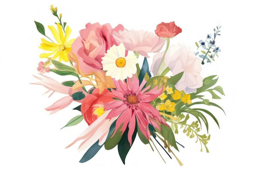 Flower bouquet. AI generated Image by rawpixel.