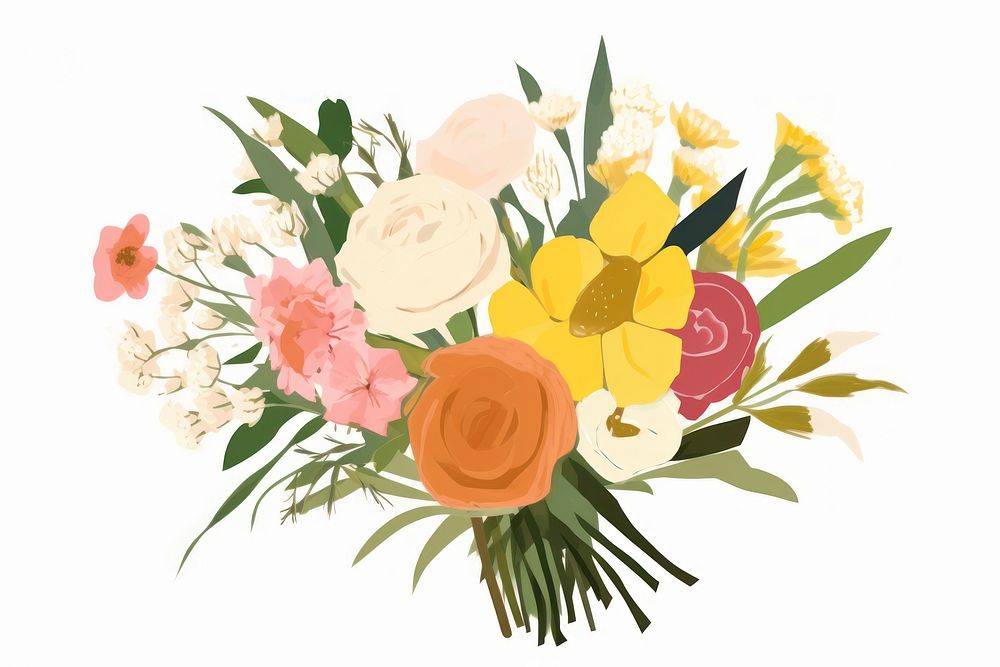 Flower bouquet. AI generated Image by rawpixel.