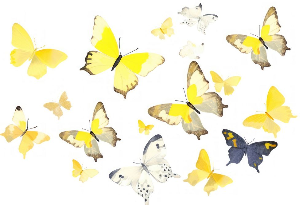 Butterflies animal insect. AI generated Image by rawpixel.