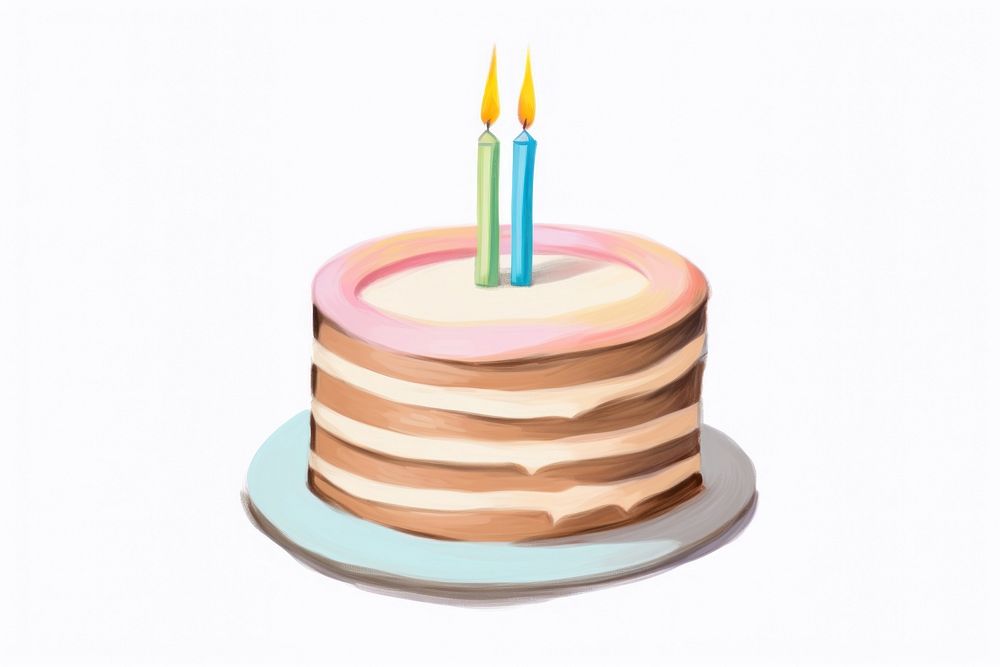 Birthday cake dessert. AI generated Image by rawpixel.