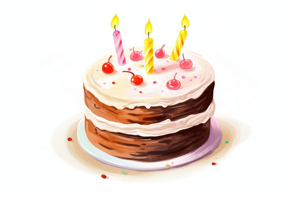 Birthday cake. AI generated Image by rawpixel.