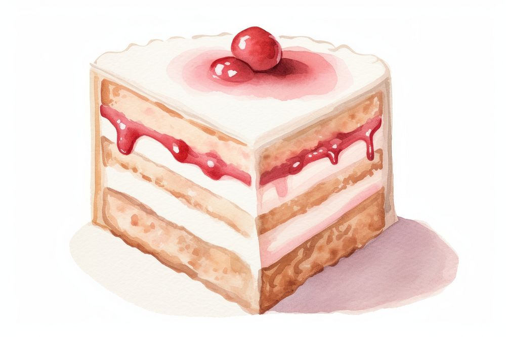 Cake dessert icing cream. AI generated Image by rawpixel.