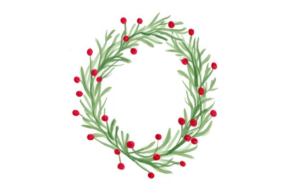 Christmas wreath christmas plant celebration. AI generated Image by rawpixel.