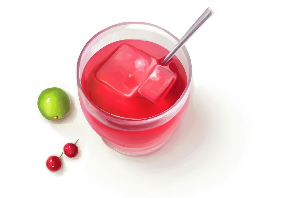 Christmas drink fruit juice food. AI generated Image by rawpixel.