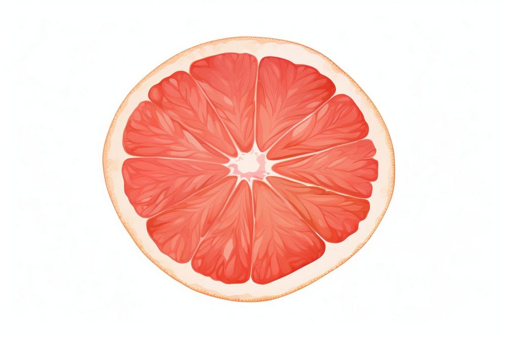 Grapefruit orange plant grapefruit food white background. AI generated Image by rawpixel.