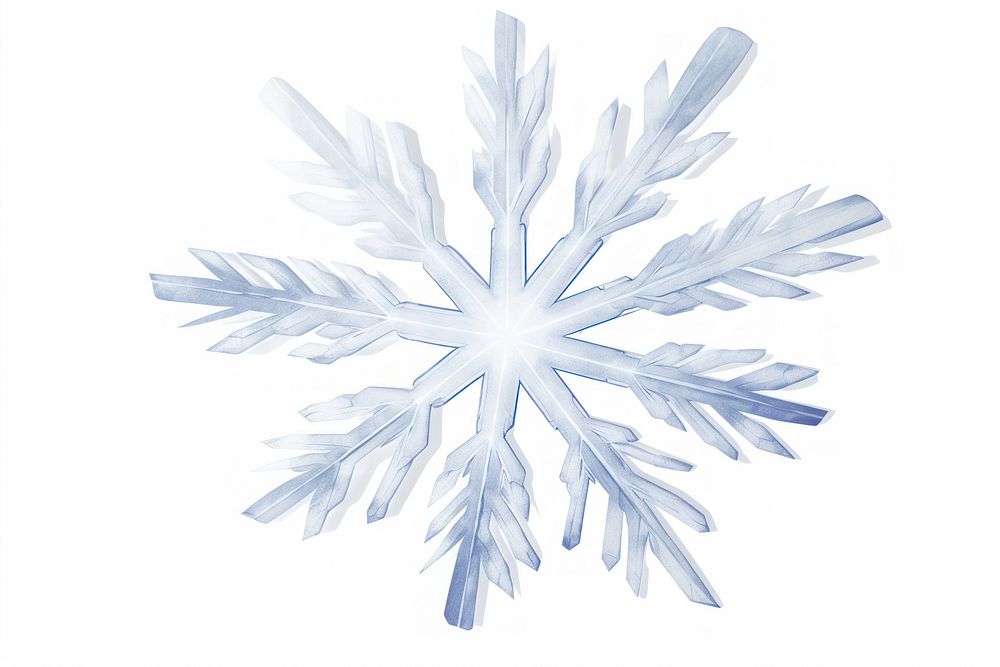 Snow snowflake white white background. AI generated Image by rawpixel.