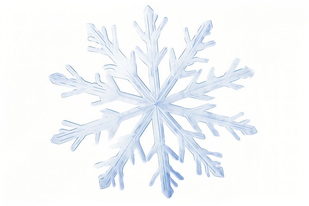 Snow snowflake drawing white. AI generated Image by rawpixel.