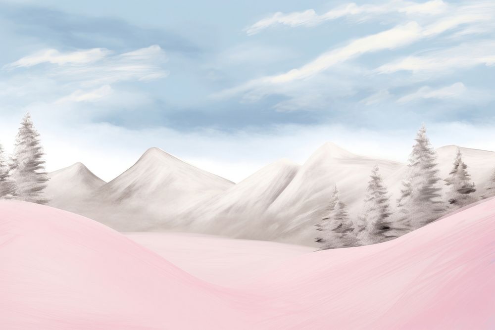 Winter landscape. AI generated Image by rawpixel.